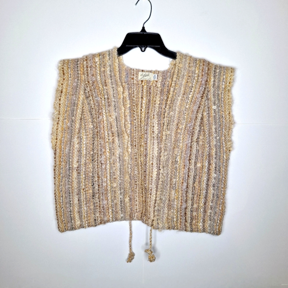 Vintage Shali of Bolder Space 100% wool bohemian core vest.